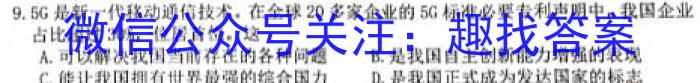 ［陕西］2023年陕西省九年级下学期3月联考（23-CZ97c·金卷二）地理.