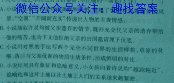 宁江区实验高级中学高三年级下学期第三次模拟考试(233581D)语文