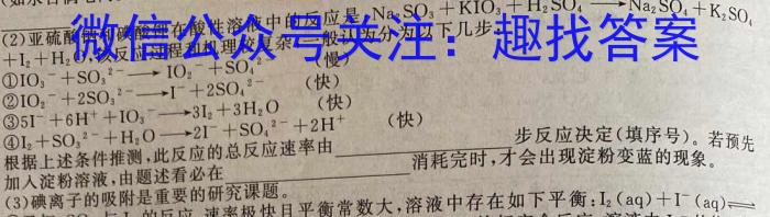 2023年江西省初中学业水平考试模拟卷（四）化学