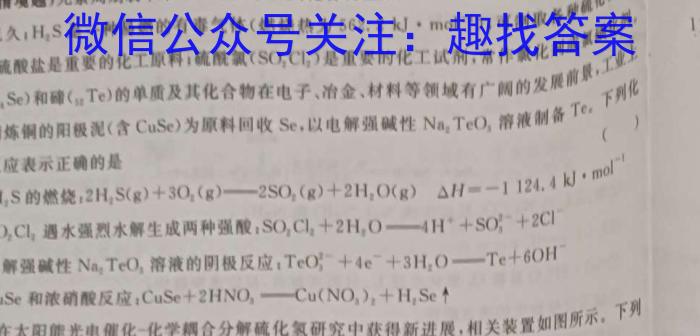 山西省2023年中考导向预测信息试卷（一）化学