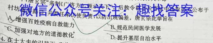 山西省实验中学2023届九年级第二学期第五次阶段性测评（卷）历史