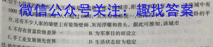 2023年湖北省新高考信息卷(四)历史