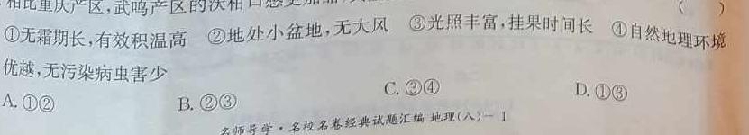 2023年河南大联考高三年级4月联考（478C-A·HEN）.地理