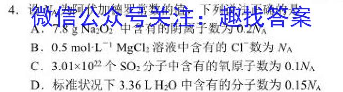 2023年普通高等学校招生全国统一考试标准样卷(三)化学