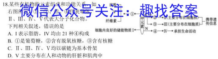 衡水名师卷 2023年辽宁名校联盟·信息卷(二)生物