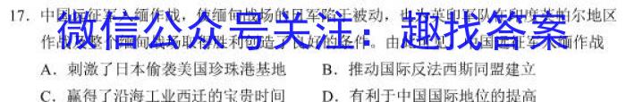 山西省晋城市阳城县2023年中考模拟练习历史