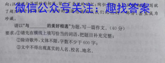 江淮教育联盟2023年春季九年级第一次联考语文