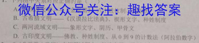 衡中文化2023年衡水新坐标·信息卷(三)政治s