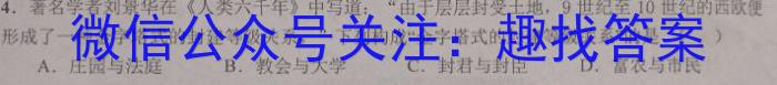 百师联盟 2023届高三冲刺卷(四)4 新高考卷政治试卷d答案