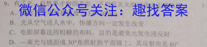 天一大联考2023年高考冲刺押题卷(一)1.物理