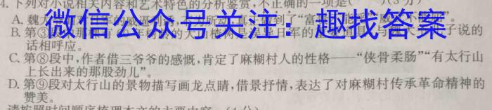 天一大联考2022-2023学年高三阶段性测试（六）语文