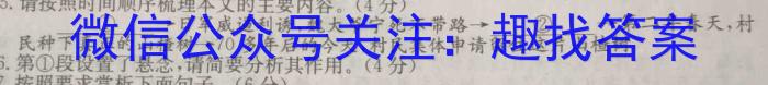 2023届河南省高三高考仿真适应性测试语文