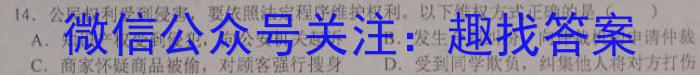 2023年普通高等学校招生全国统一考试·调研模拟卷XK-QG(四)政治1