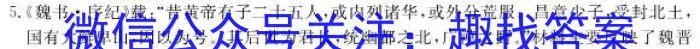 2023学年普通高等学校统一模拟招生考试新未来3月高三联考历史