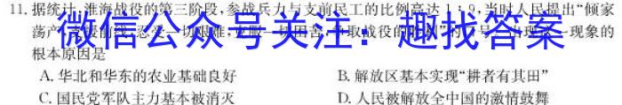 [阳光启学]2023届全国统一考试标准模拟信息卷(七)7历史