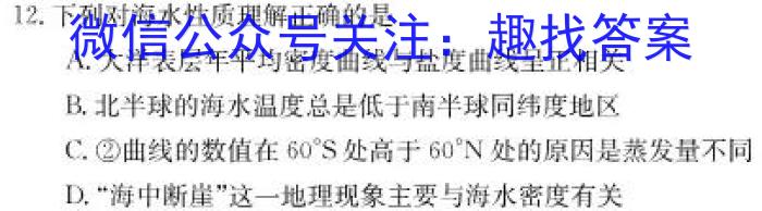 陕西省2023年初中学业水平考试模拟试题（一）q地理