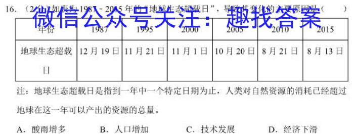 2023普通高校招生全国统一考试·全真冲刺卷(五)政治~