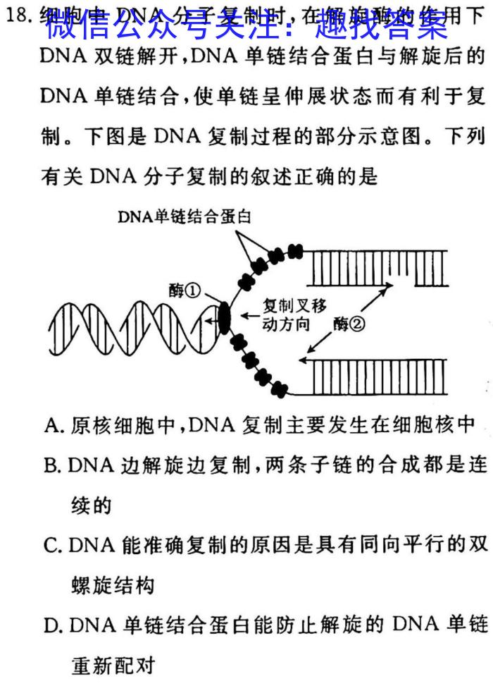 湘考王·2023年湖南省高三联考试题(3月)生物