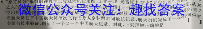 2023年普通高等学校招生全国统一考试进阶模拟试卷(仿真冲刺卷)(一)1政治~
