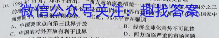 佩佩教育·2023年普通高校统一招生考试 湖南四大名校名师团队模拟冲刺卷(2)历史