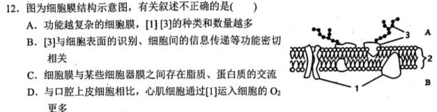 河南省2023年初中中招诊断测试卷生物