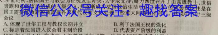 2023年安徽省高三训练试卷3月联考(23-351C)历史