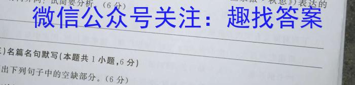 2023年普通高等学校招生全国统一考试冲刺预测·金卷(一)语文