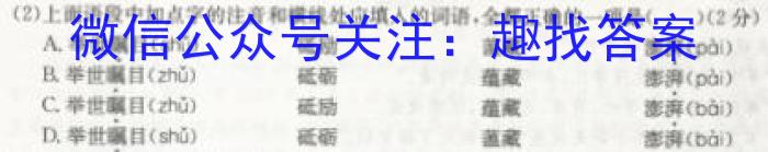 2023年云南大联考高三年级4月联考（23-380C）语文