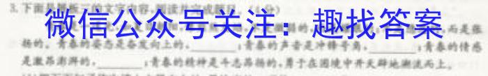 河南省2022-2023学年中原名校中考联盟测评（一）语文