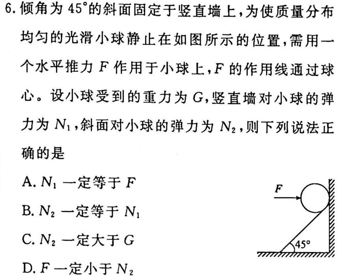 2023年普通高等学校招生全国统一考试·调研模拟卷XK-QG(六)-物理