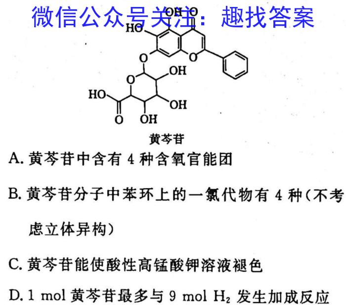 2023年陕西省初中学业水平考试全真预测试卷A版（三）化学
