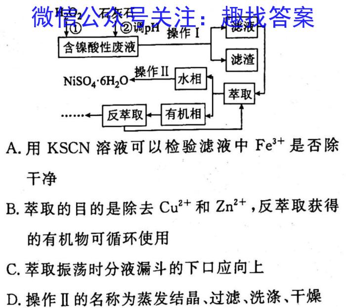 2022~23年度信息压轴卷 老高考(四)化学