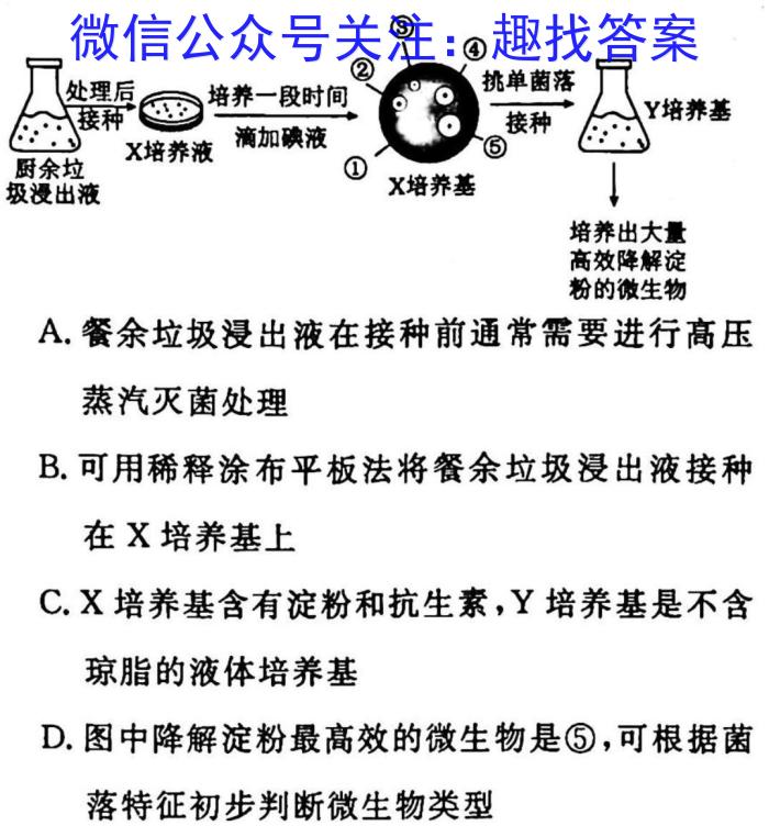 023年陕西省初中学业水平考试·全真模拟卷（一）A版生物"