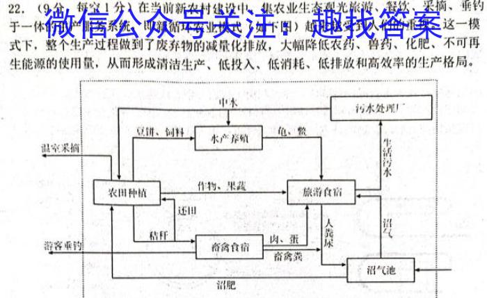 百校联赢·2023安徽名校大联考一生物