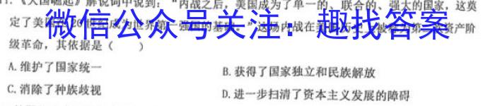 河南省2023届高三青桐鸣大联考（3月）历史