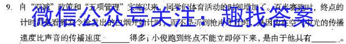 学林教育2023年陕西省初中学业水平考试·名师导向模拟卷(一)Bf物理