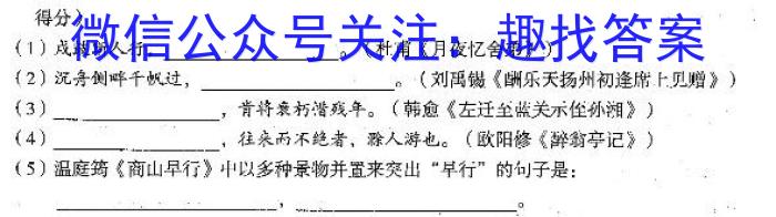 河南省2022-2023学年度高一下期第一次月考语文