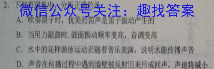 2023年河南省普通高中毕业班高考适应性练习物理`