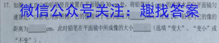 安徽省卓越县中联盟2023年高三年级4月联考物理`