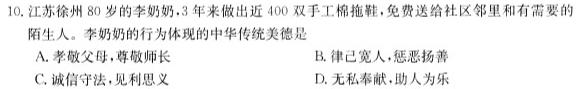 2023届金学导航·模拟卷(十)·D区专用.地理