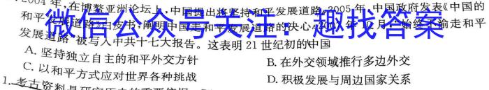 2023届湖南省高三年级3月联考历史