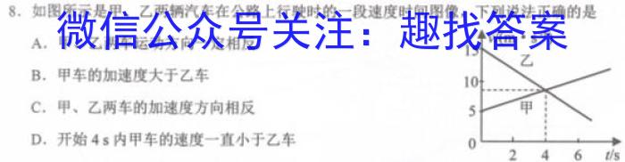 [合阳县]2023年初中学业水平考试·全真模拟卷(一)Af物理