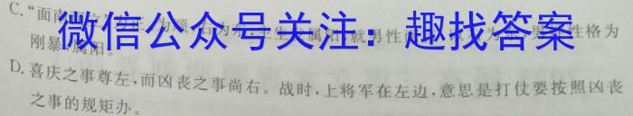 中考模拟系列2023年河北省中考适应性模拟检测(强化二)语文