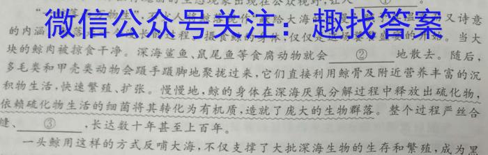 阳光启学·2023届全国统一考试标准模拟信息卷(八)(S)语文