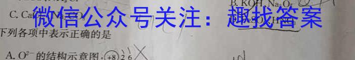 高考必刷卷2023年普通高等学校招生全国统一考试押题卷(新高考)(一)1化学