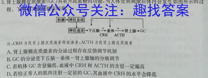 2023年西南3+3+3高考备考诊断性联考（二）生物