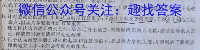 安徽省2024届八年级下学期教学质量检测（六）语文