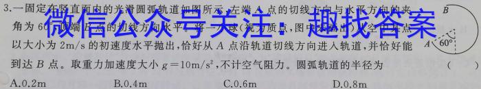 安徽省2023届九年级下学期教学评价一物理`