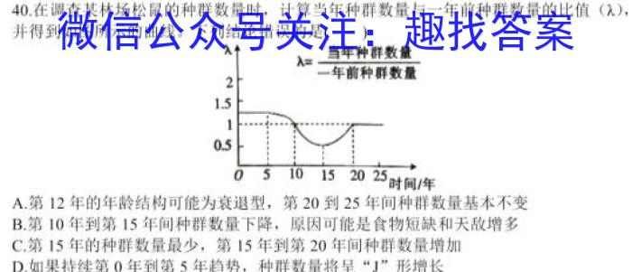 2023年全国高考·冲刺预测卷(五)生物