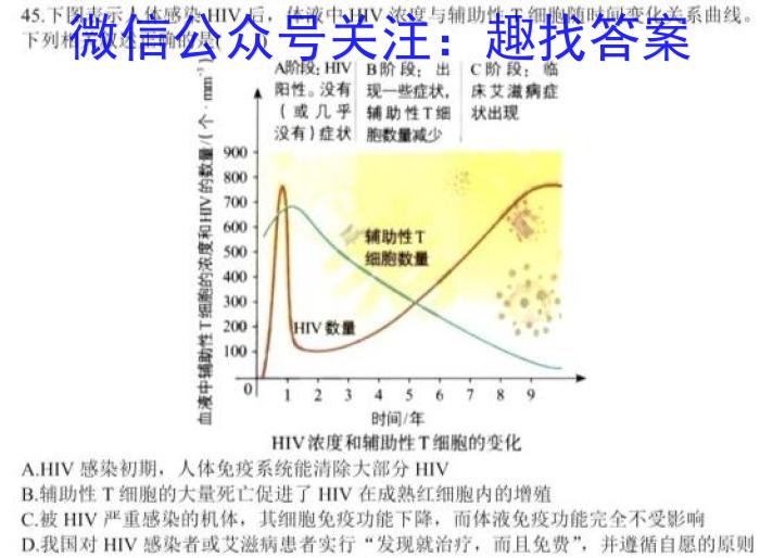 江西省2023年最新中考模拟训练（五）JX生物